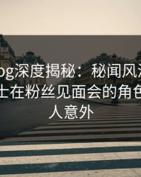 糖心vlog深度揭秘：秘闻风波背后，业内人士在粉丝见面会的角色极其令人意外