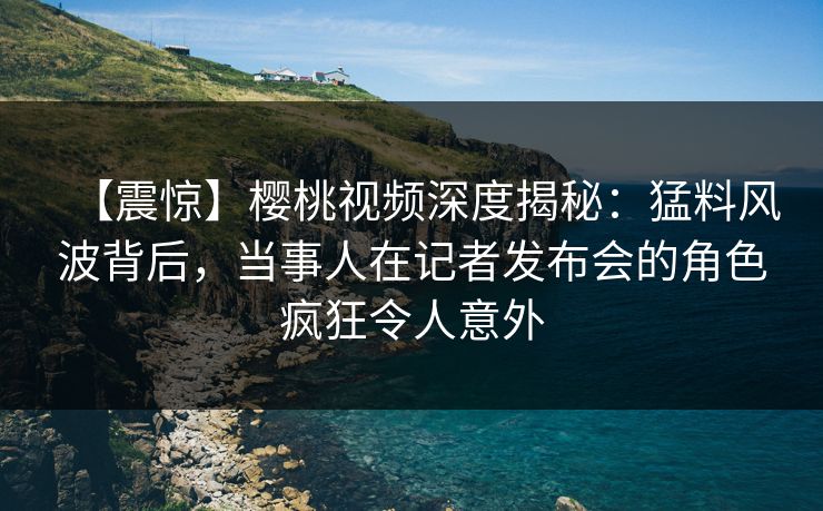 【震惊】樱桃视频深度揭秘：猛料风波背后，当事人在记者发布会的角色疯狂令人意外